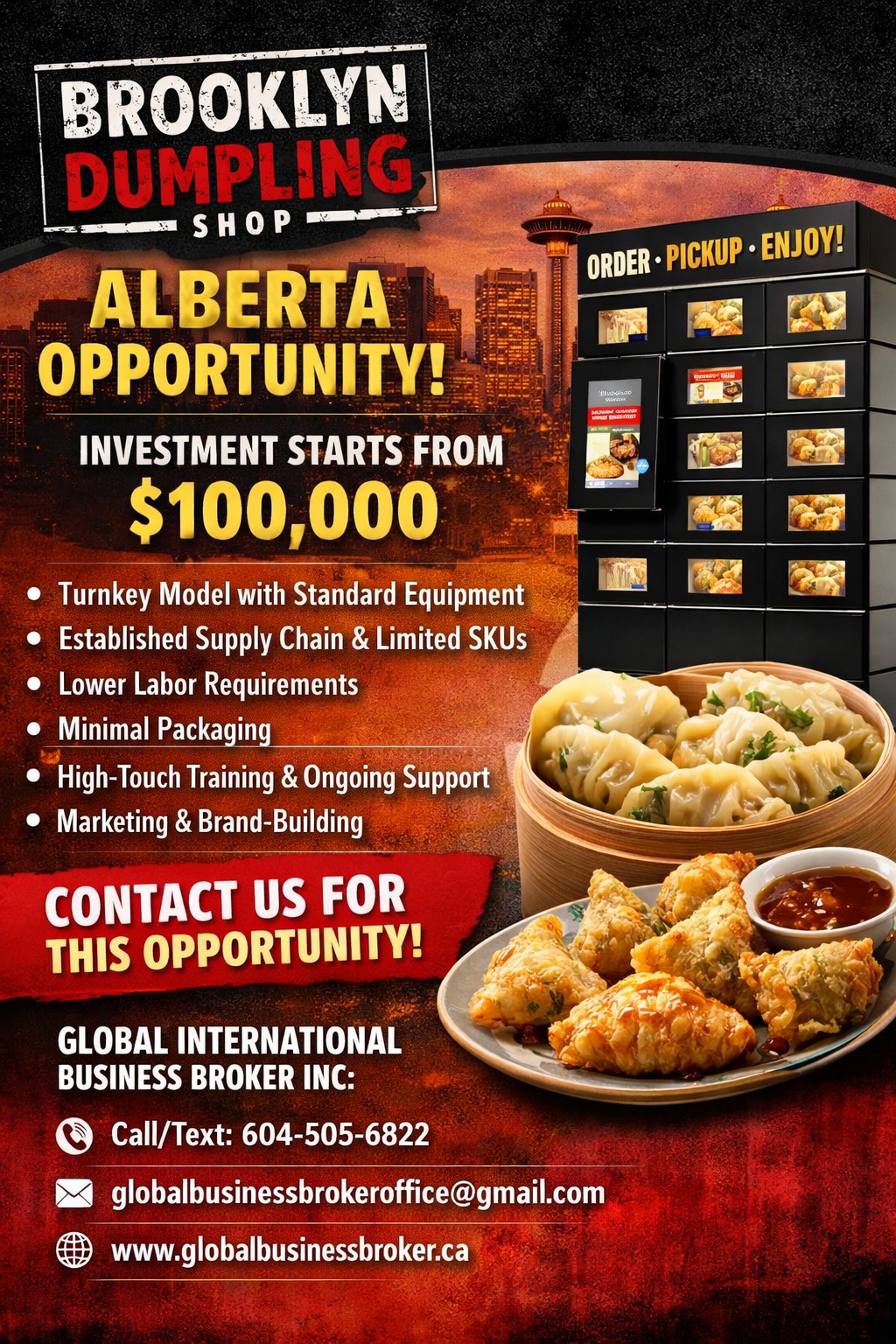 Brooklyn Dumpling Shop – Alberta Business Opportunity 